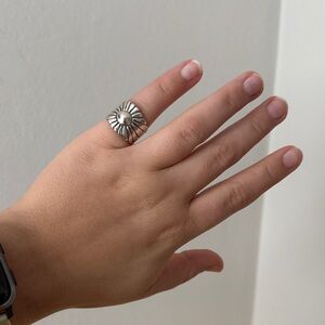 Vintage Sterling Silver Sunrise Ring